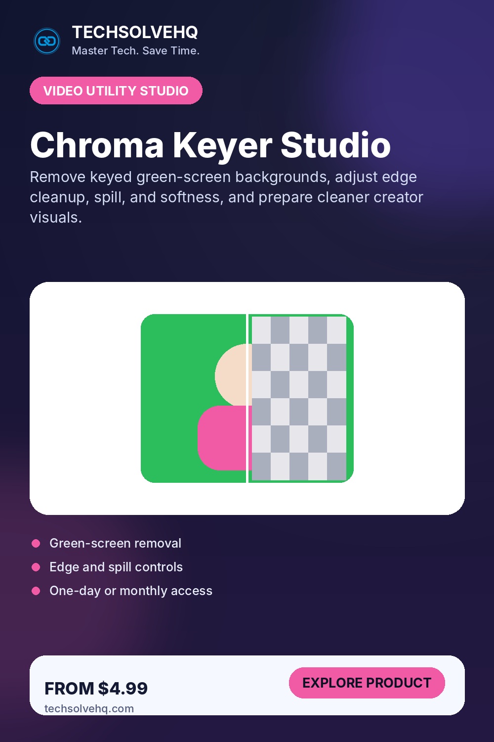 Chroma Keyer Studio product graphic
