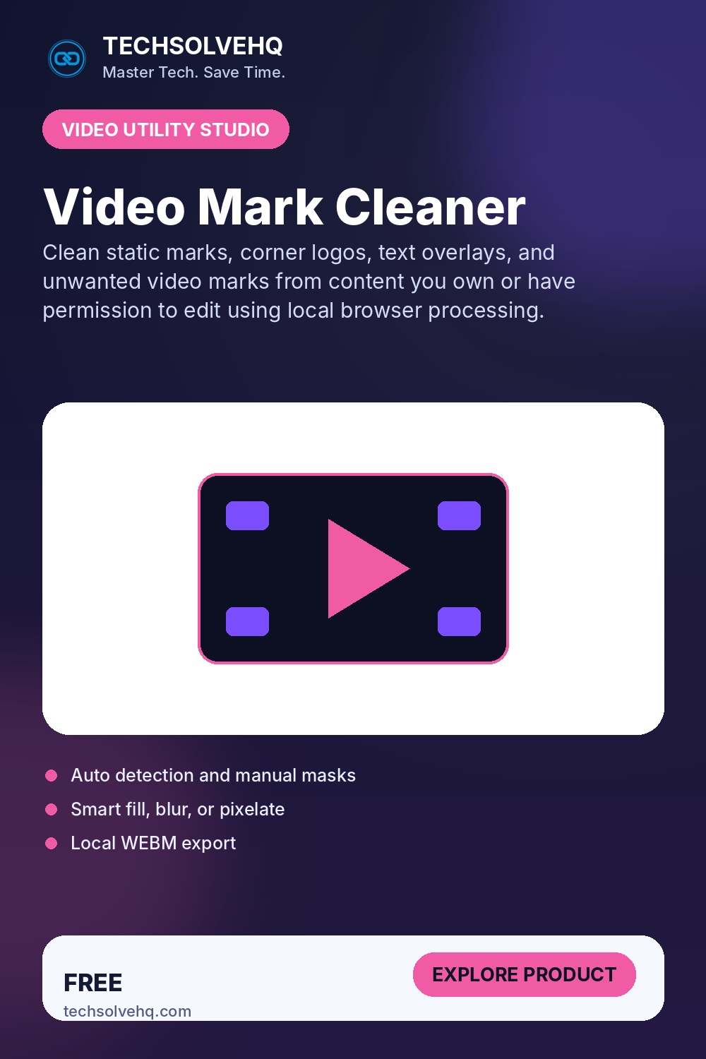 Video Mark Cleaner product graphic